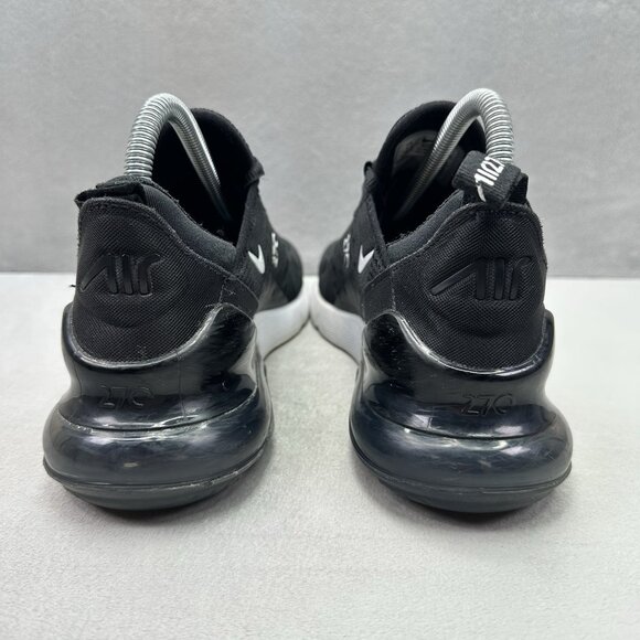 Womens Size 7.5 Nike Air Max 270 Shoes Black / White Athletic Running Sneakers - Picture 4 of 9